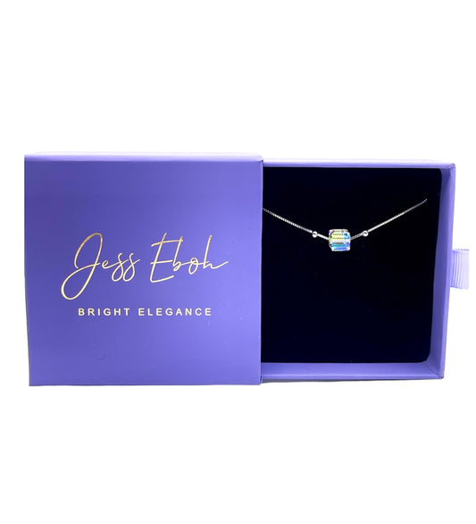 Silver Bracelet with Aurora Cube Sugar