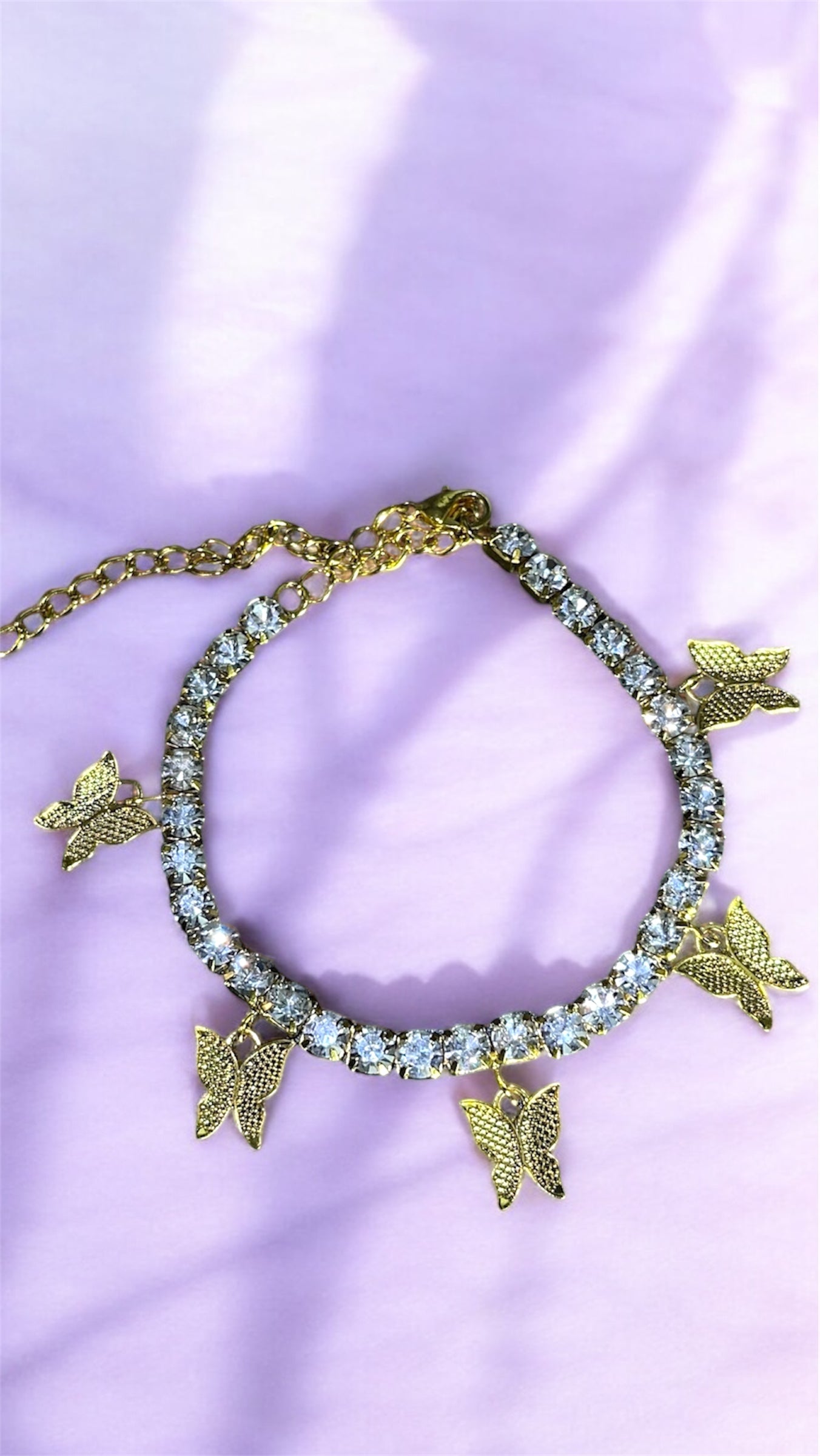 Lily Butterfly Anklet