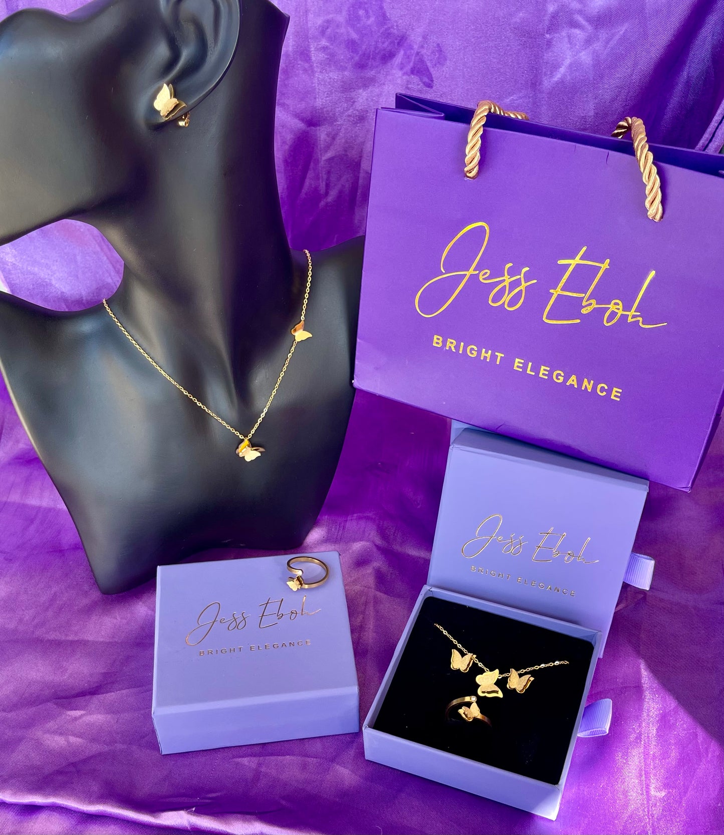 Summer Gold Butterfly Set