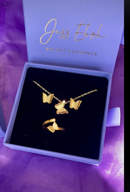 Summer Gold Butterfly Set