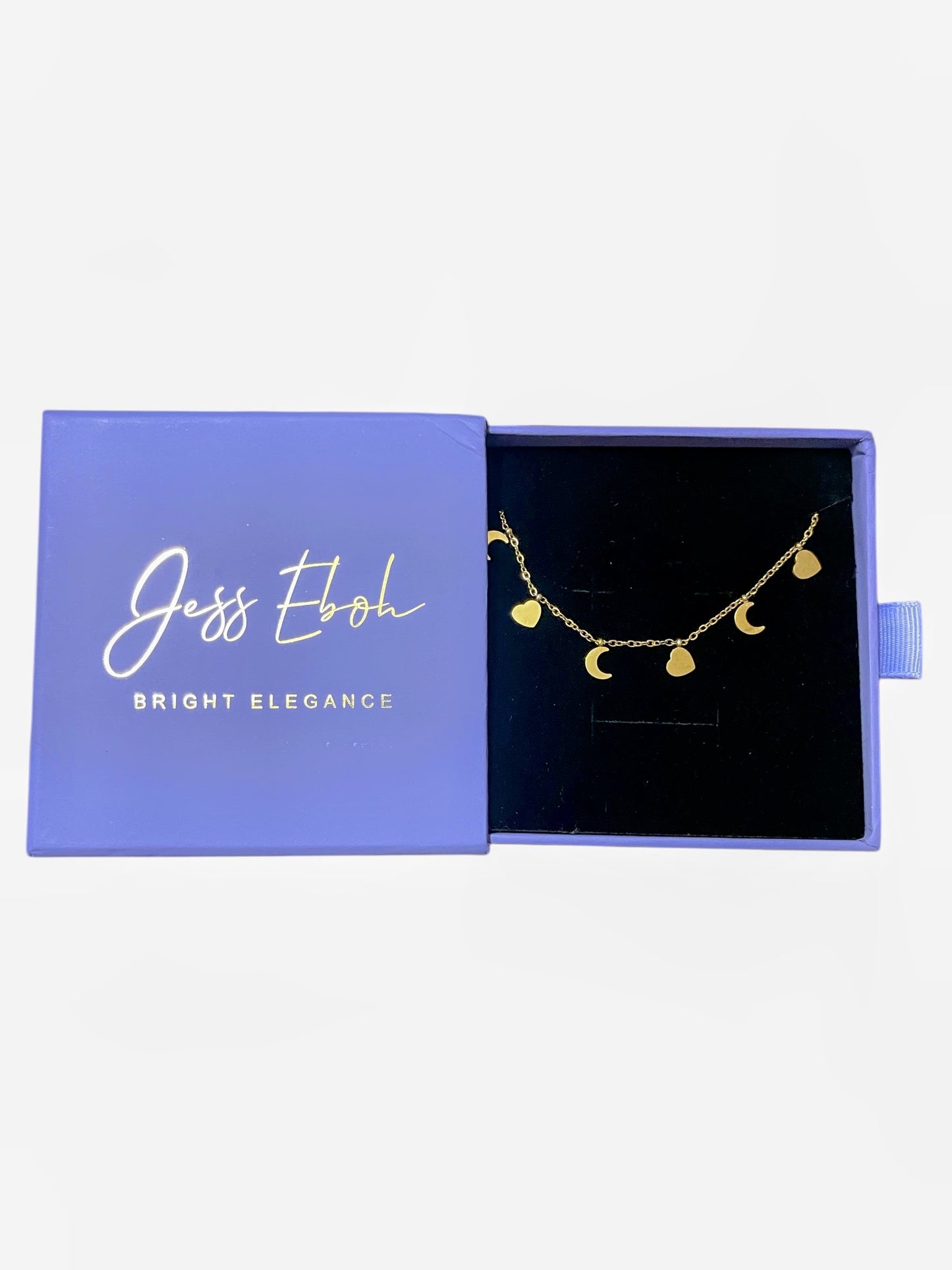 Heart & moon necklace