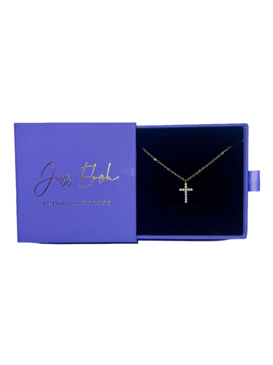 Gold Cross pendant necklace