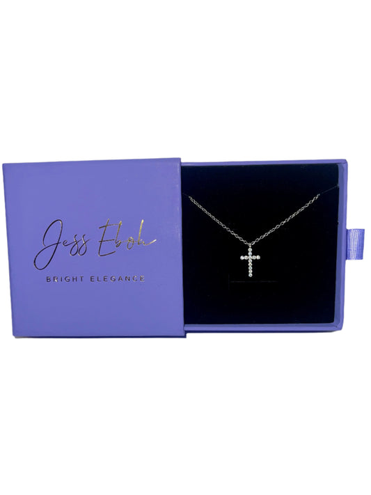 Silver Cross pendant necklace